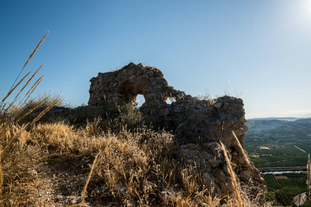 Muros de tapial del Castillo de Penyarroja de Sumacàrcer